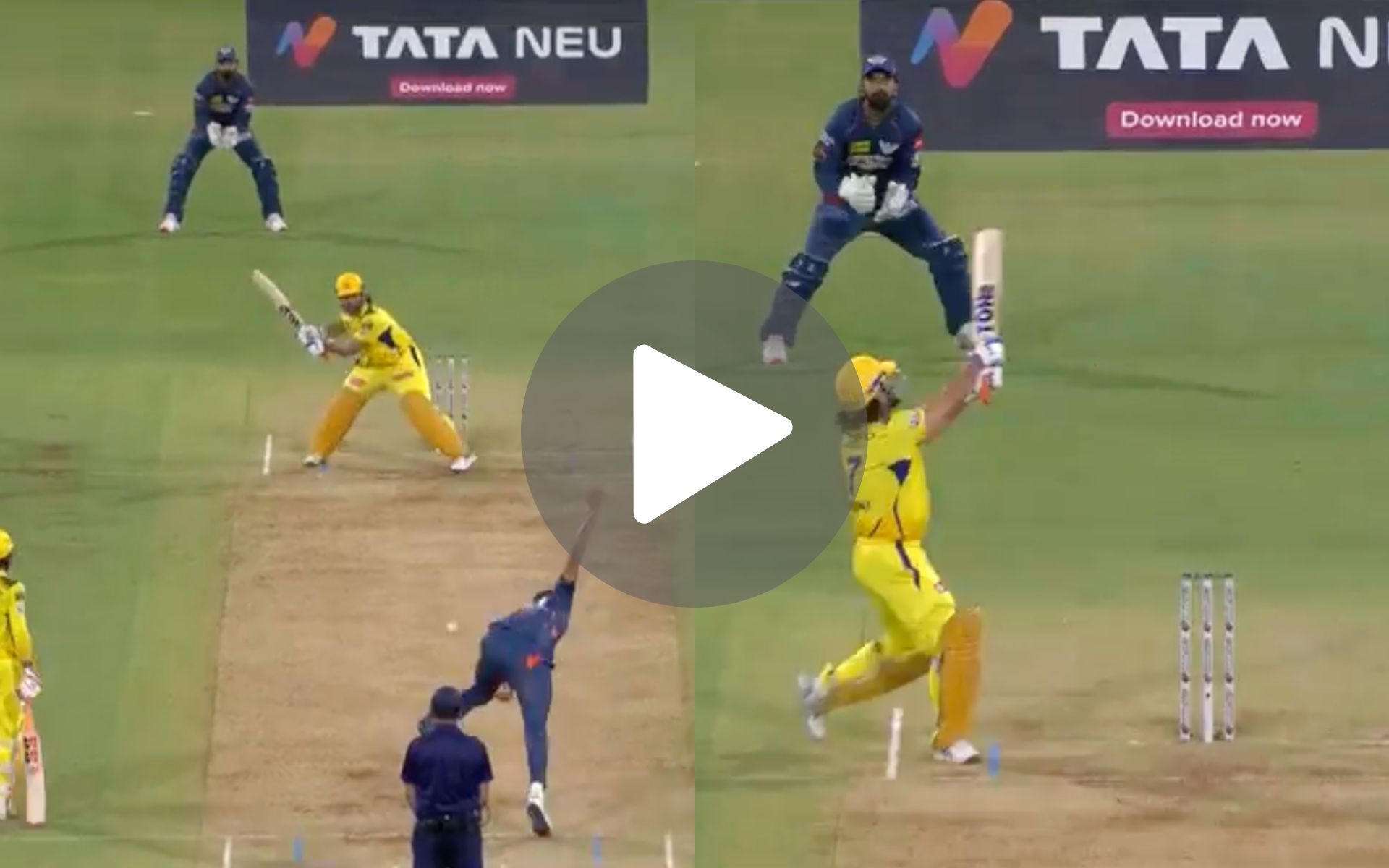 [Watch] MS Dhoni Turns Jos Buttler; Finds Handsome Six With A Huge Ramp Shot Vs LSG